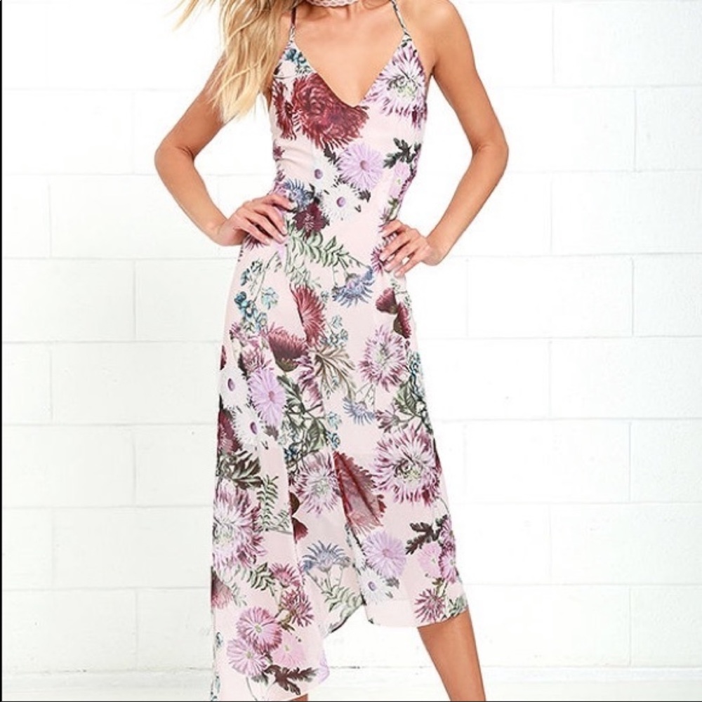 NWT Keepsake One Life Floral Blush Pink Dress - Picture 2 of 3